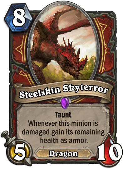 Epic Warrior Dragon Its Scales Are Pretty Tough - Hearthstone Knights Of The Frozen Throne Cards (400x543), Png Download