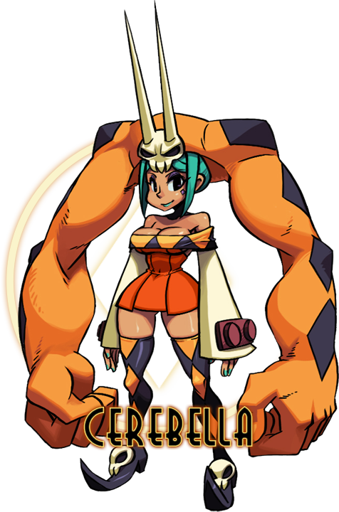 Cerebella - Skullgirls Cerebella (476x720), Png Download