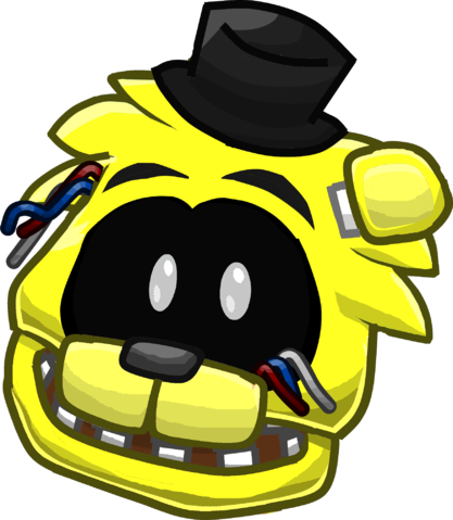 Golden Freddy Five Nights At Freddy's 2 Club Penguin - Club Penguin De Fnaf (417x479), Png Download