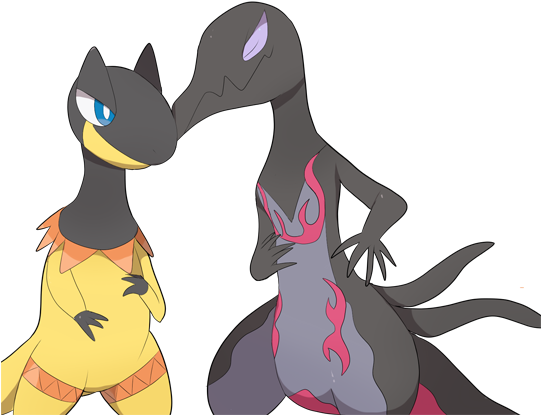 Heliolisk Salazzle Echoeternally My Art Starlys - Cartoon (540x475), Png Download