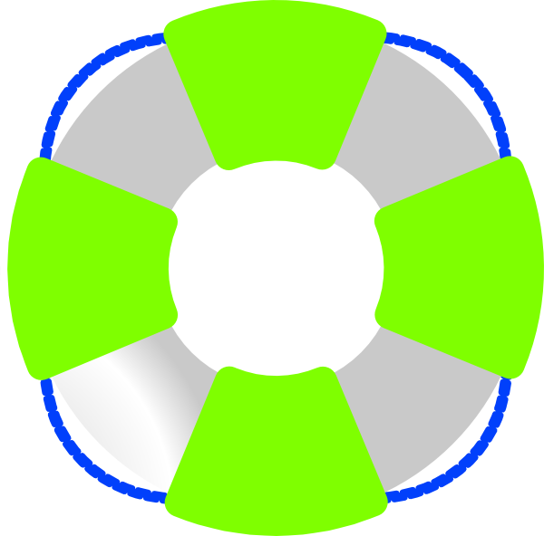 Small - Life Preserver Clip Art (600x592), Png Download