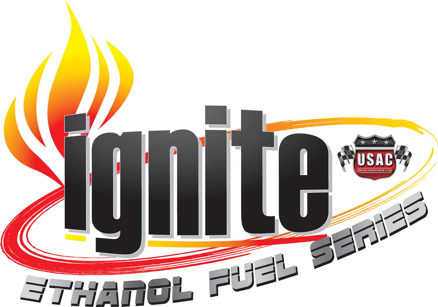 Usac Ford Focus Ignite Midget Car Series United States - Ignite Racing Fuel Logo (1800x1200), Png Download