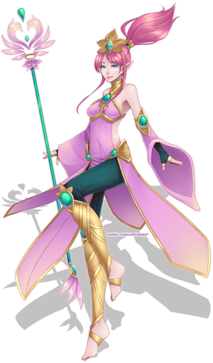 Janna Ordem De Lotus - Order Of The Lotus Skin Concept (425x750), Png Download