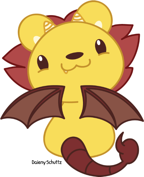 Chibi Manticore By Daieny - Manticore (543x650), Png Download