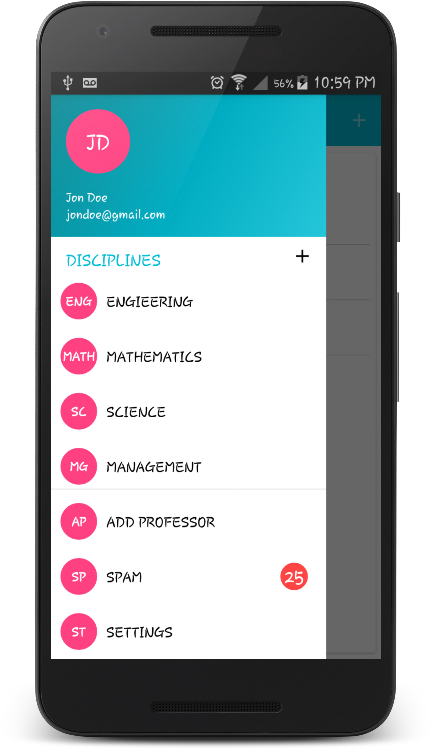 Navigation Drawer, Departments - Iphone (1698x2911), Png Download