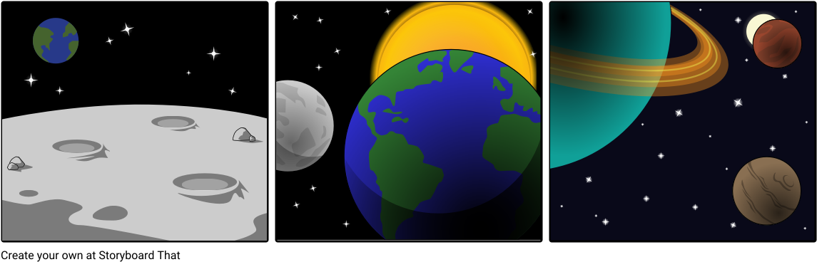 Outer Space - Storyboard (1164x385), Png Download