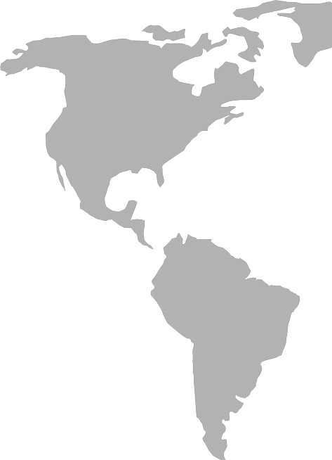 Colombia - American Continent Map Png (473x654), Png Download