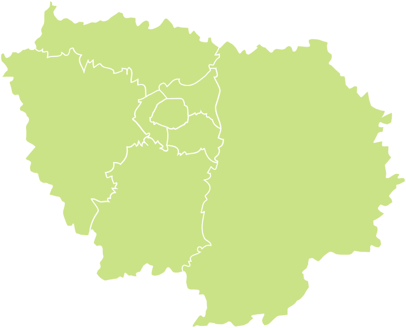 Download The Image - Poissy Carte Ile De France (826x668), Png Download