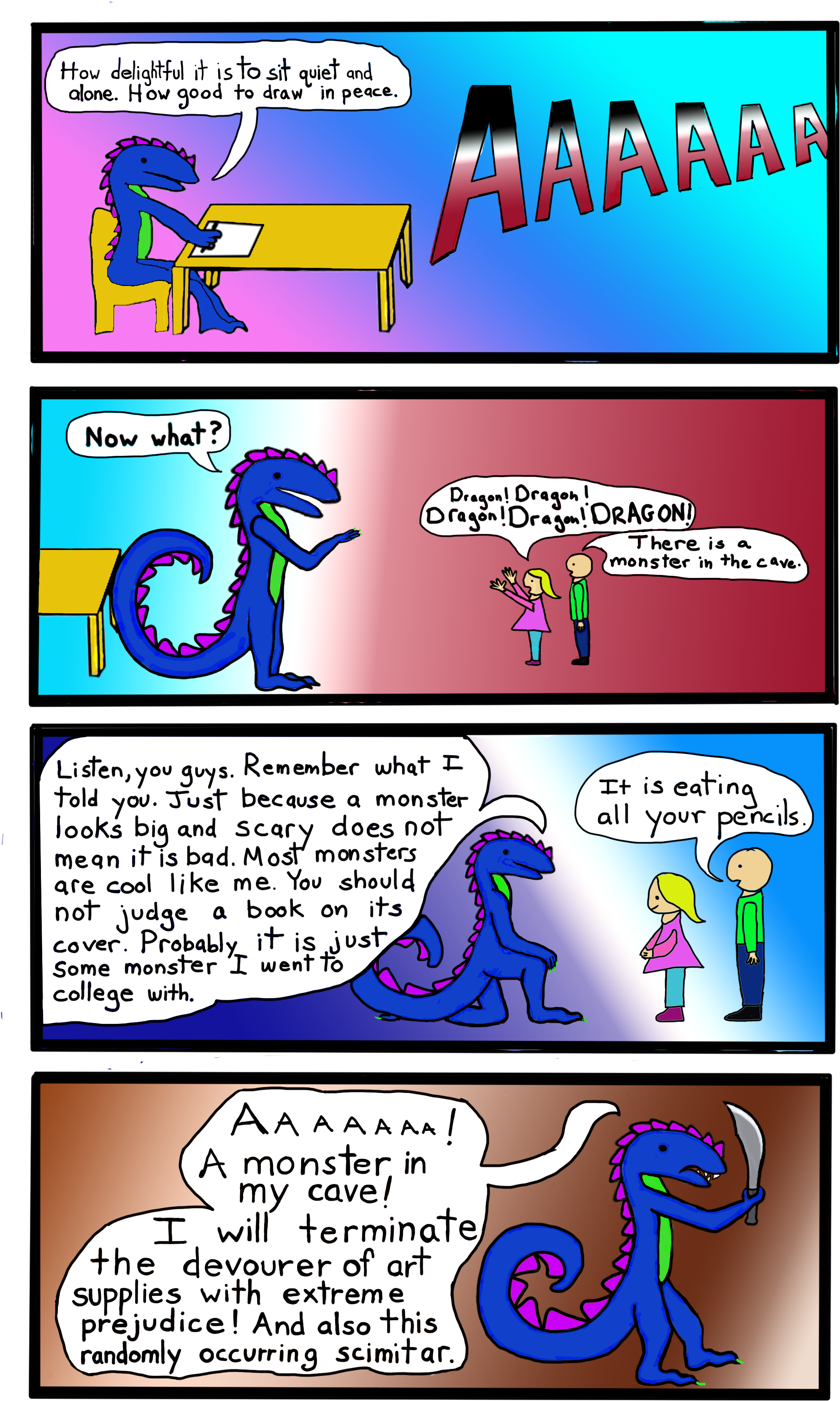 Just What You Want To Hear First Thing On A Monday - Cartoon (2200x3500), Png Download