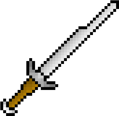 Demo Curved Scimitar - Pixel Sword Clipart (640x470), Png Download