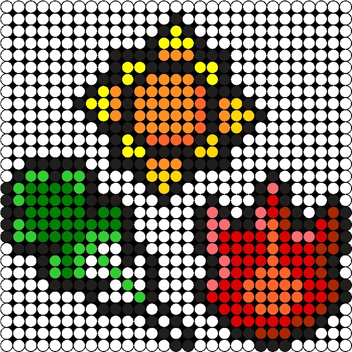 Badge Pokemon Part 2 Gen 1 Perler Bead Pattern / Bead - Kandi Patterns (770x767), Png Download
