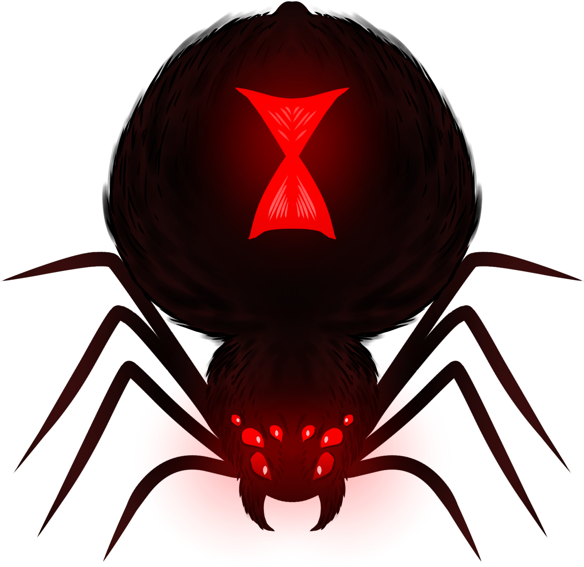 Artistichd Black Widow As A Giant Spider - Black Widow (1181x1181), Png Download
