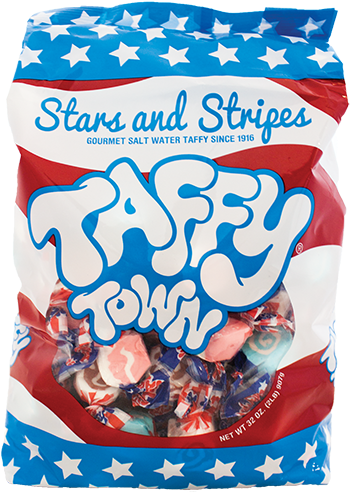 Stars & Stripes - Taffy Town Chewy Candy, Assorted - 32 Oz Bag (550x550), Png Download