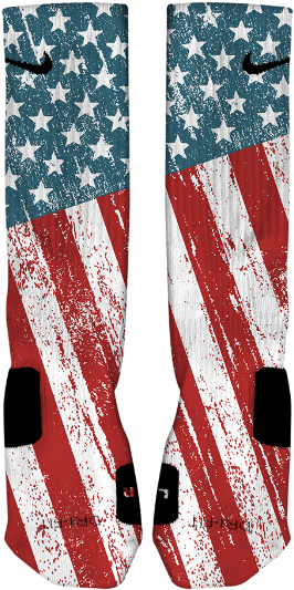 Custom Stars & Stripes - Nike Stars And Stripes Socks (400x539), Png Download