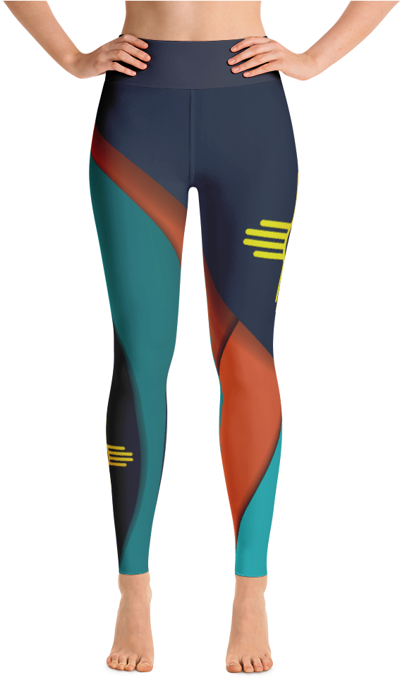 Viva La Zia Yoga Leggings - Cool Rogue Yoga Pants (1000x1000), Png Download