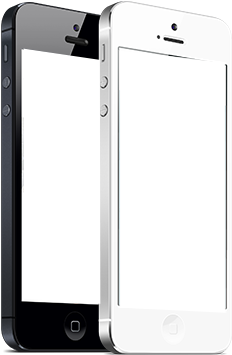 Two Iphone Placeholder - Iphone Placeholder Png (570x386), Png Download