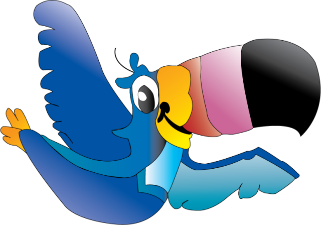 Picture Free Download Cartoons Free Download Best On - Toucan Free Clipart (640x448), Png Download