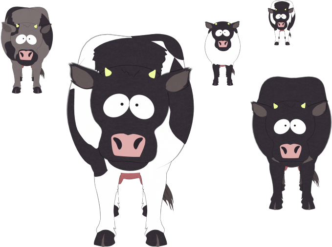 Non Human Wild Animals Cows - South Park Cow Png (960x540), Png Download