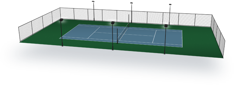Racquet Sports Racquet Sports - Transparent Tennis Court (769x280), Png Download