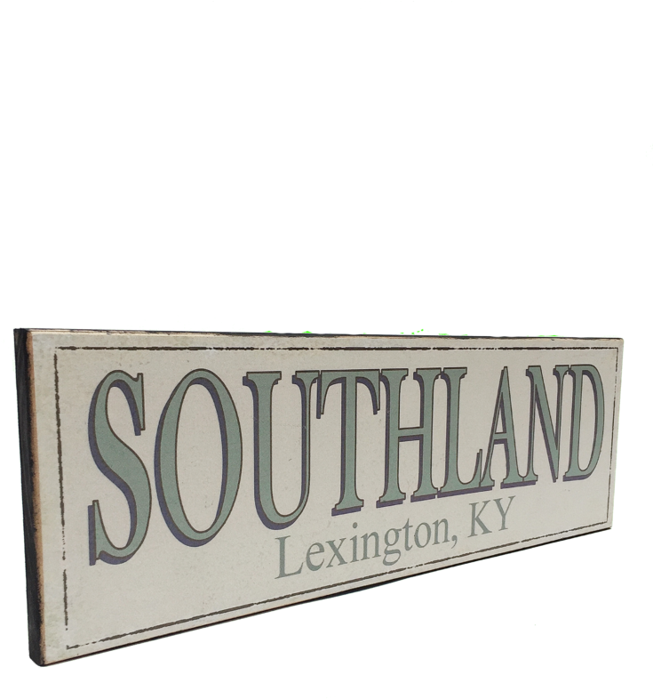 Southland Wooden Sign - Signage (768x1024), Png Download