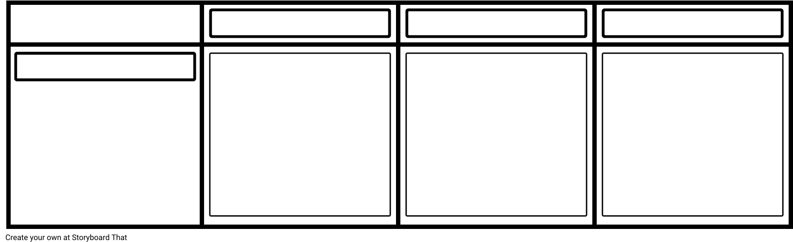 Blank Grid Storyboard For Film - Film (1647x519), Png Download