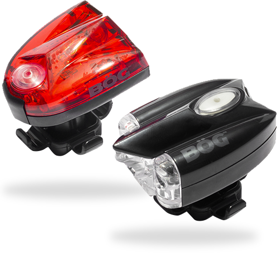 Bög Rechargeable Bike Lights - Bog Products Usb Rechargeable Led Bike Light Set Headlight (540x500), Png Download