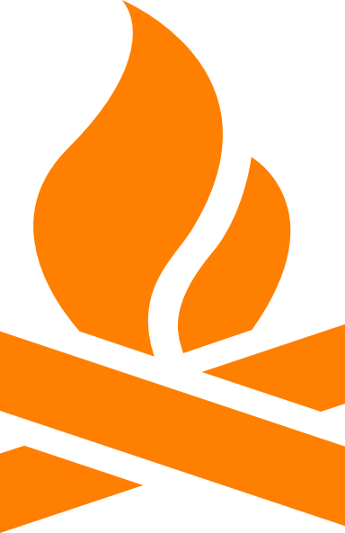 Small - Camp Fire Logo Png (384x593), Png Download