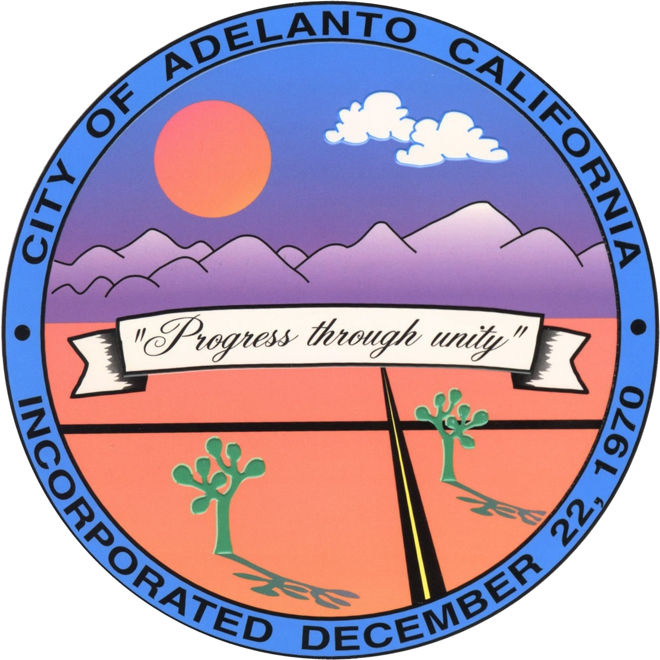 Seal Of Adelanto, California - City Of Adelanto (1337x1337), Png Download