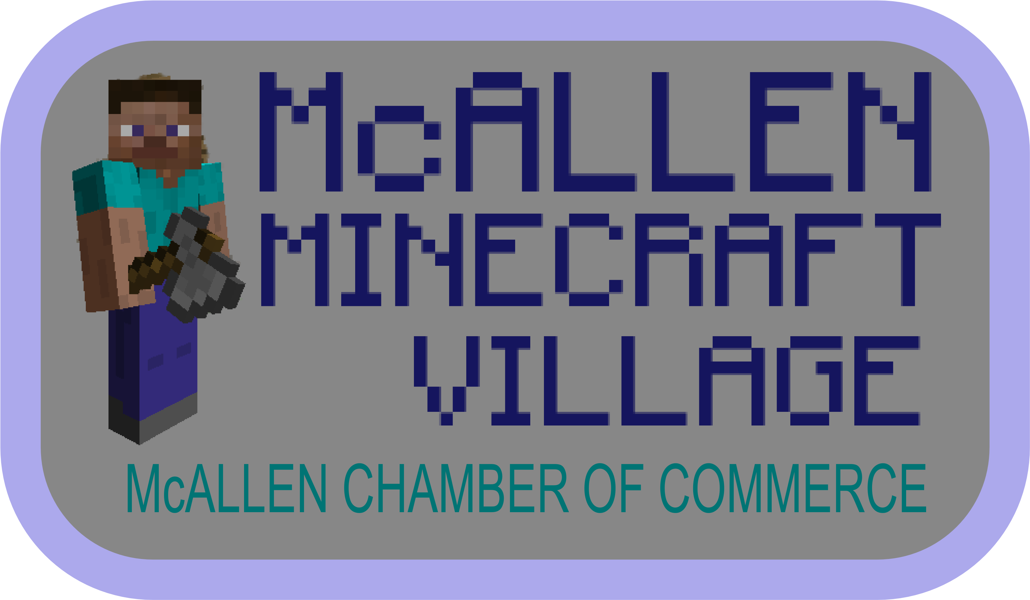Mcallen Minecraft Village - Eat Sleep Mine (3606x2128), Png Download