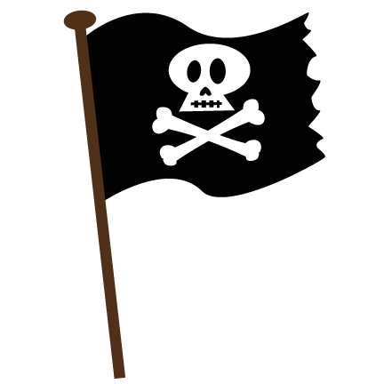 Cartoon Jolly Roger Flag (432x432), Png Download