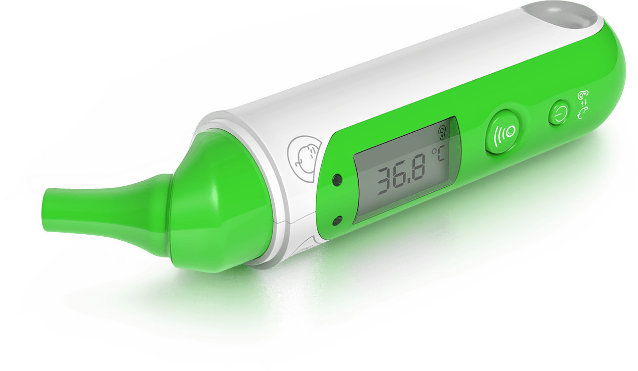 Smart Thermometer Delicate Design - Thermometer (1261x735), Png Download