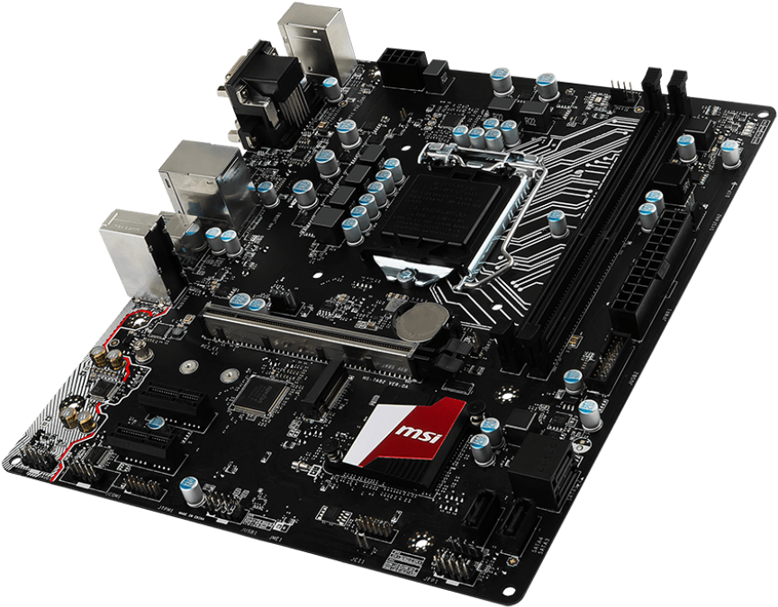 Gallery For B150m Grenade - Msi H310m Pro Vh (1024x819), Png Download