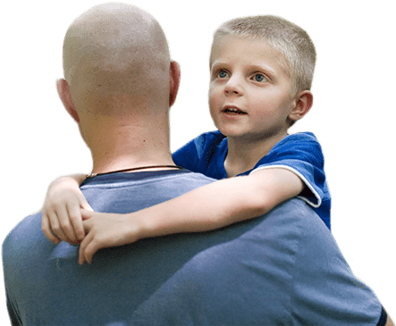 Dad And Son Photo - Kid With Cancer Png (452x402), Png Download