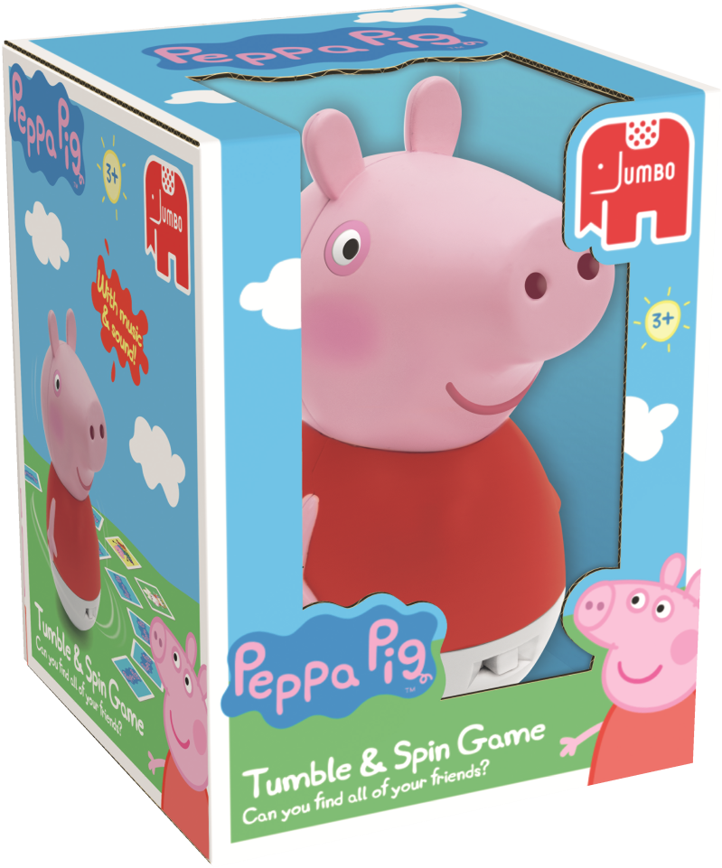 Peppa - Jumbo Peppa Pig Tumble & Spin (799x961), Png Download