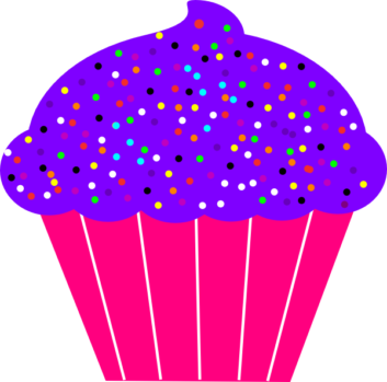 Favorite Vintage Cupcake Clipart 1 Cool - Cupcake Clipart Clear Background (353x349), Png Download