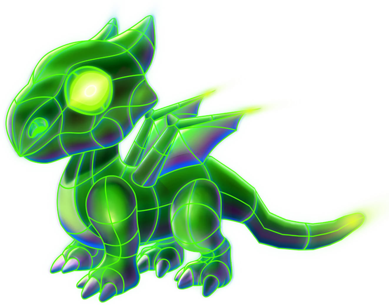 Laser Dragon Baby - Laser (1322x1037), Png Download
