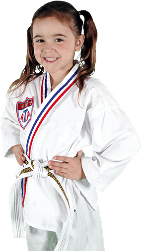 Kids Karate Taekwondo Fitness Martial Arts - Girl (304x519), Png Download