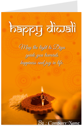 Glorious Diwali Greeting Card - Diwali - Photo Card (284x426), Png Download