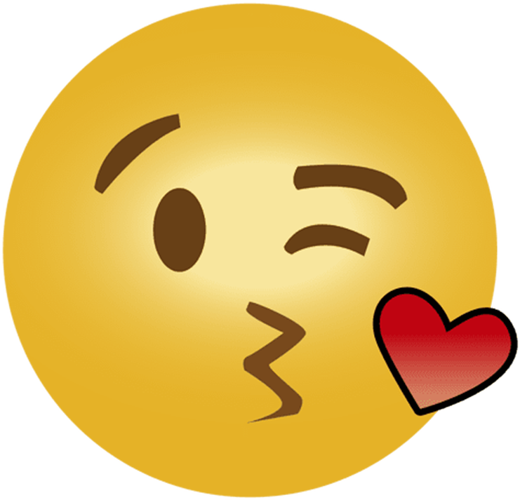 Blowing A Kiss - Kiss Emoji Transparent Background (800x800), Png Download