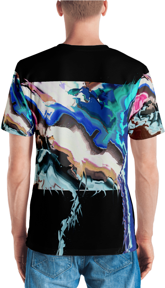 Overflow All-over Dye Sublimation Tshirt - T-shirt (1000x1000), Png Download