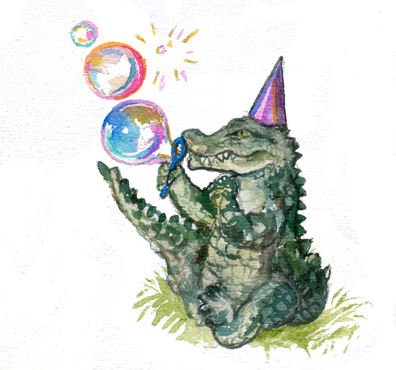 Bubbles-croc - Crocodile (800x749), Png Download