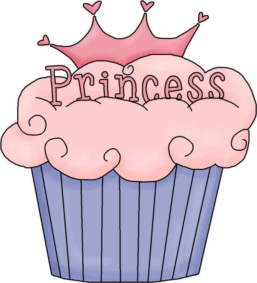 Png Transparent Library Princess Cupcake Png By Gaildreaan - Cartoon Cupcakes Png (841x949), Png Download