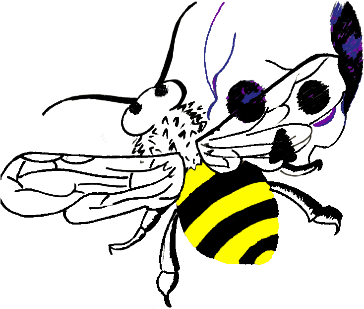 A Conversation With The Grim Reaper And A Bee - Death (750x712), Png Download