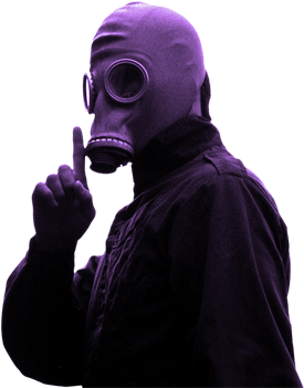 Warp - Dead Mans Shoes Gas Mask (350x350), Png Download