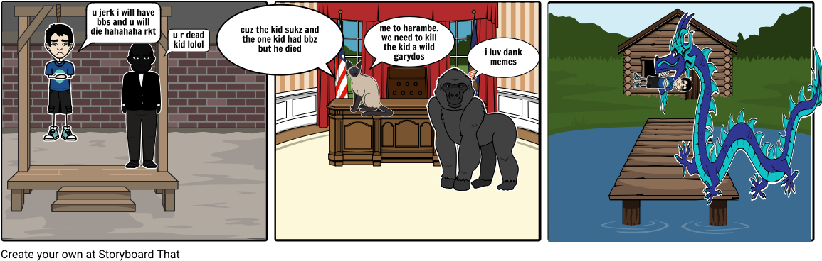 Harambe And Cat For Presedent - Cartoon (1164x385), Png Download