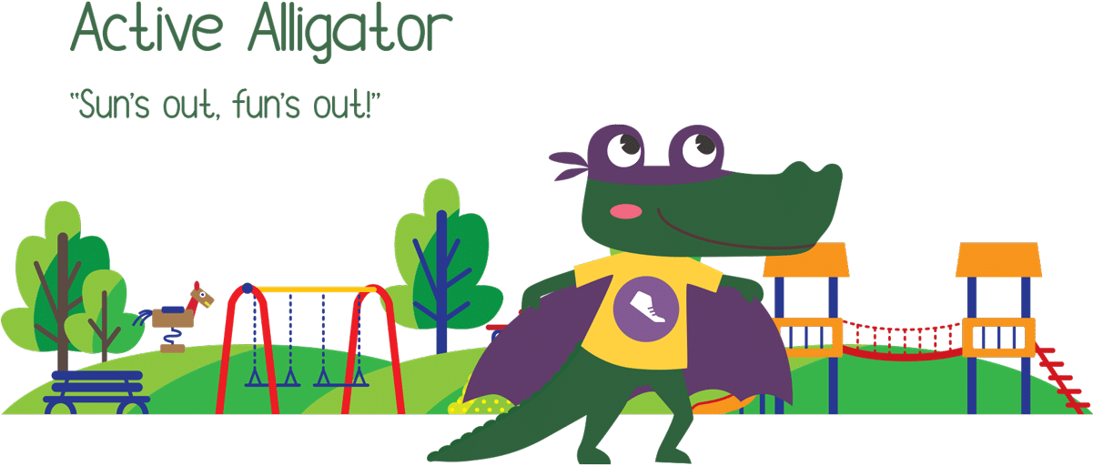 You're An Active Alligator - Playground (1200x749), Png Download