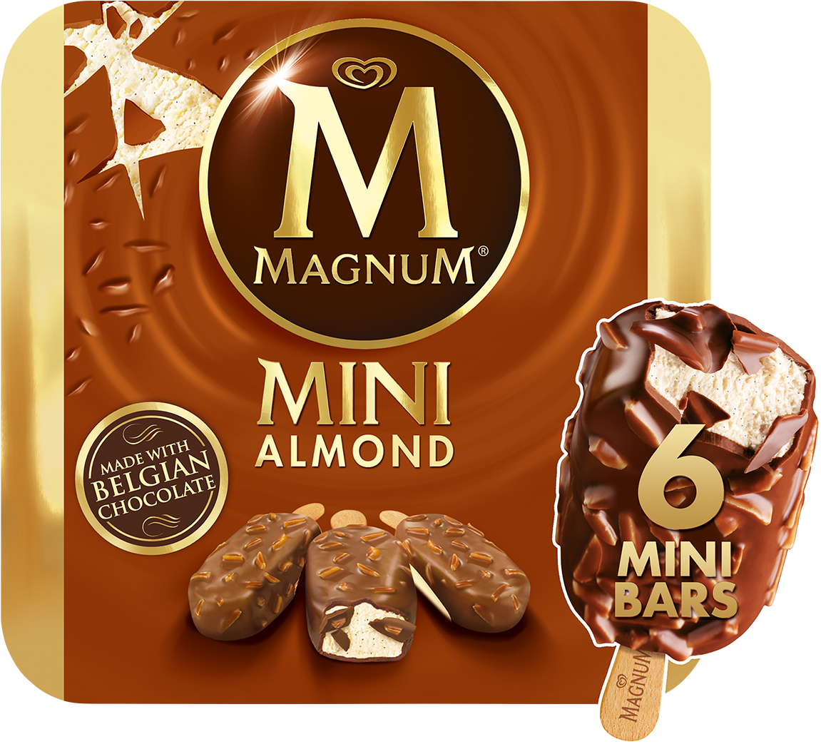 Magnum Mini Classic Almond White (1280x1280), Png Download