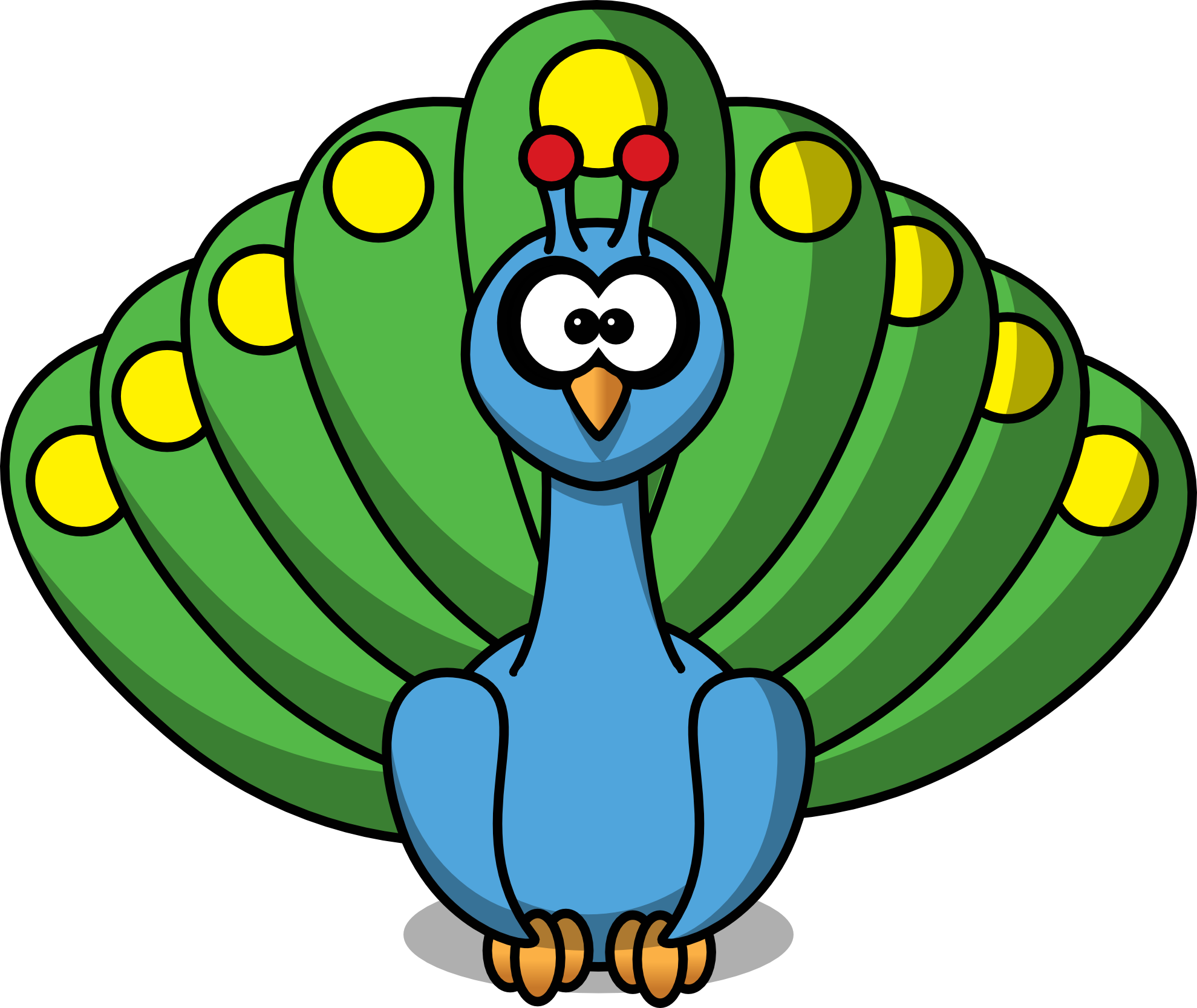 Free Peacock Clipart - Clipart Peacock (600x505), Png Download