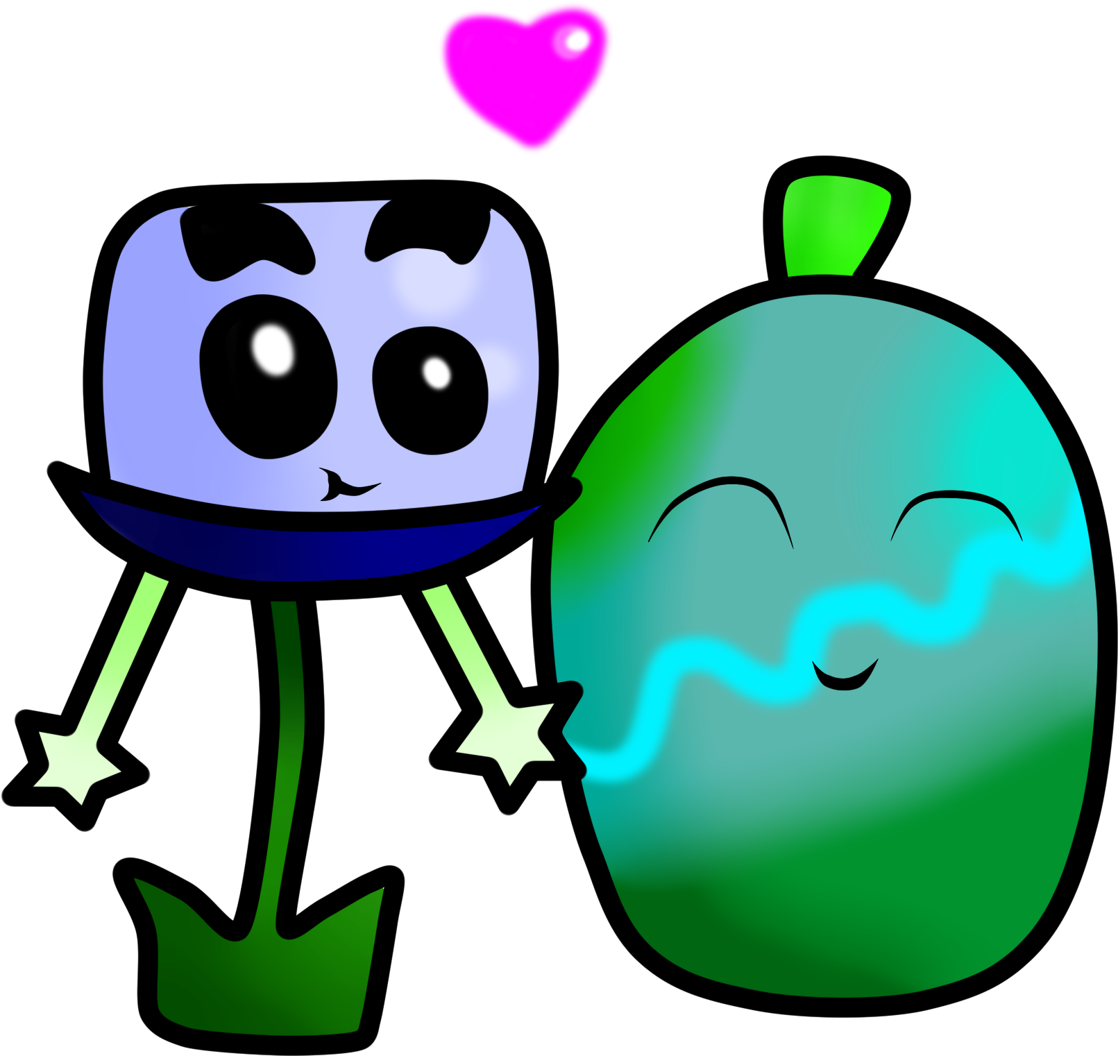 Ufblossom Water Mango - Cartoon (1946x1642), Png Download