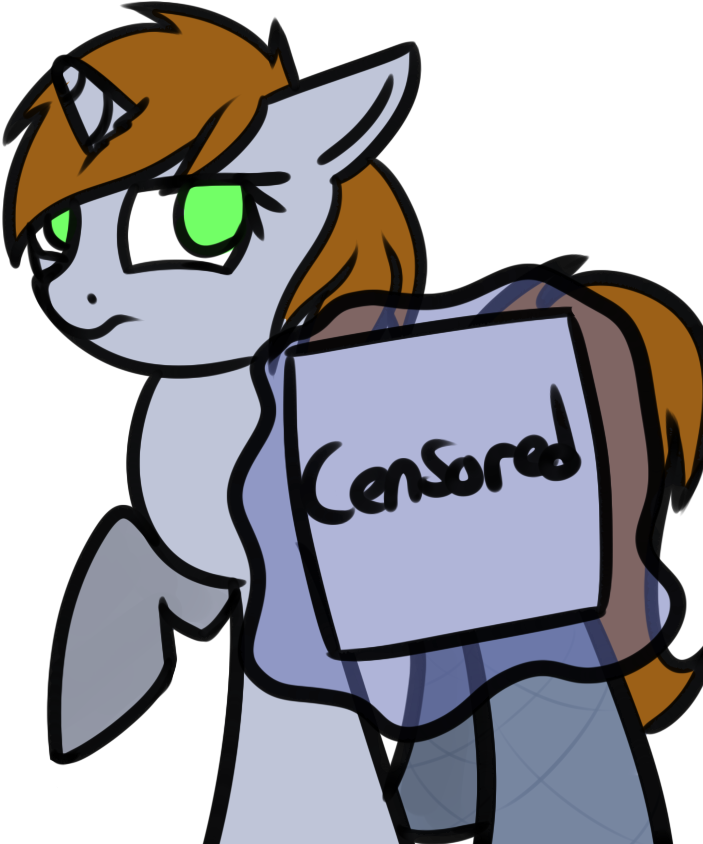 Neuro, Censored, Clothes, Cute, Embarrassed, Fallout - Cartoon (854x1023), Png Download